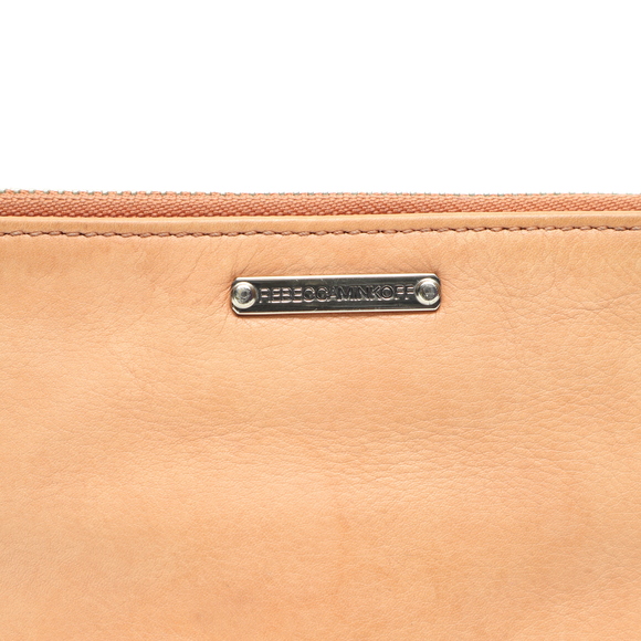 Rebecca Minkoff Leather Wristlet Clutch Purse Bag 9x6x1/2 Pink/Silver - Picture 4 of 17